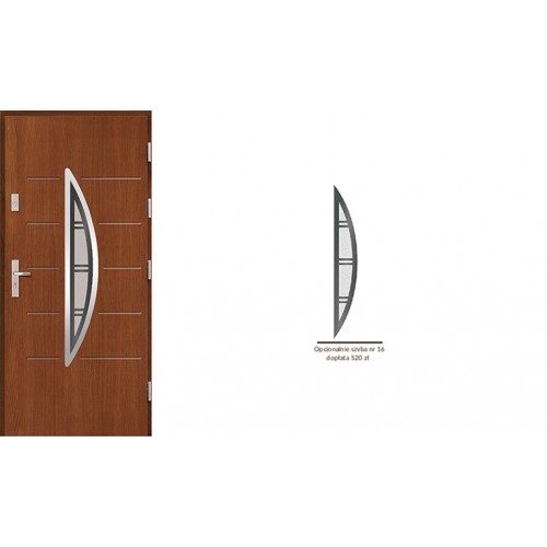 Drzwi zewnętrzne drewniane  Agmar-Kronos