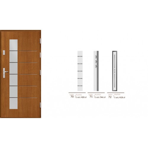 Drzwi zewnętrzne drewniane Agmar-Impact