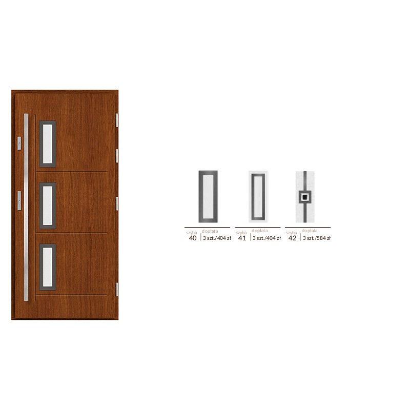 Drzwi zewnętrzne drewniane Agmar- Avalon