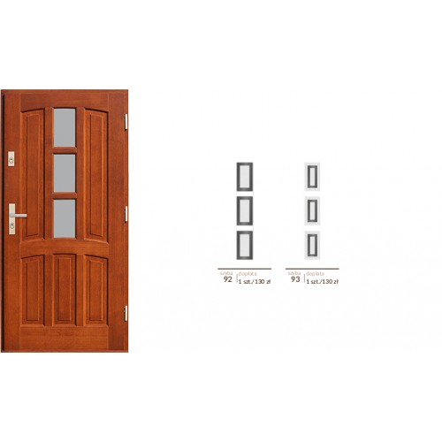 Drzwi zewnętrzne drewniane AgmarCedrus
