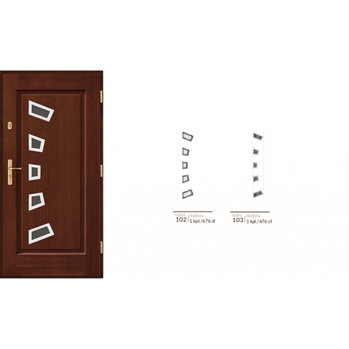 Drzwi zewnętrzne drewniane Agmar-Kore
