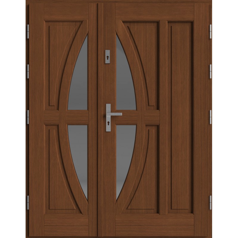 Drzwi zewnętrzne dwuskrzydłowe Rubra